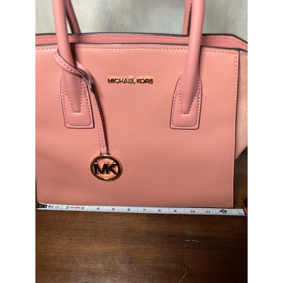 Michael Kors AVRIL Suede & Leather Satchel - Picture 5 of 13